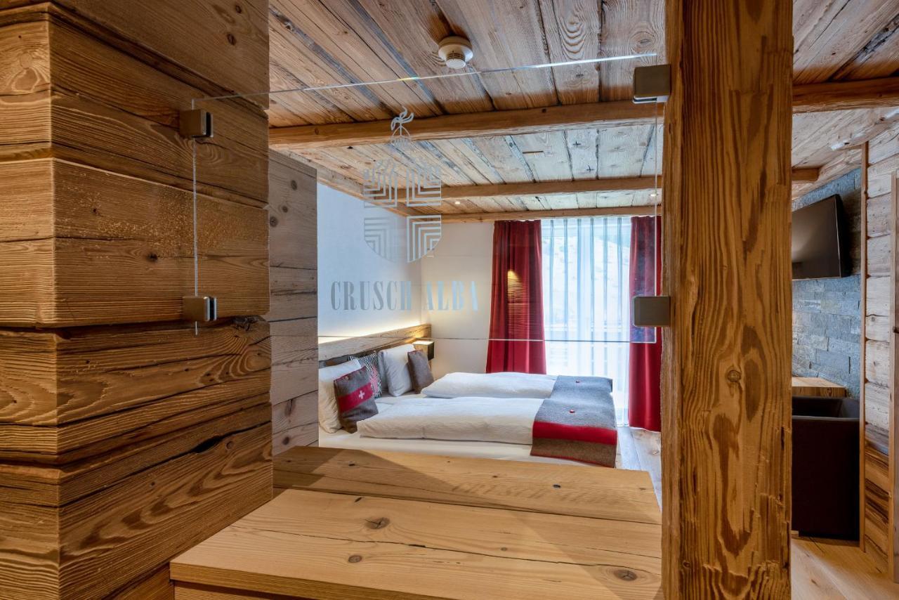 Hotel Crusch Alba Swiss Lodge Zernez Buitenkant foto